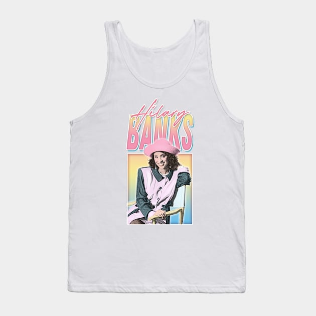 Hilary Banks - 90s Style Retro Aesthetic Fan Art Design Tank Top by DankFutura